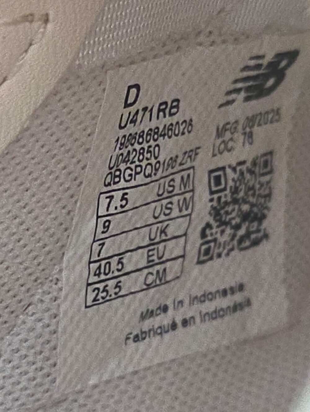 New Balance 471 Shipyard Fuzzy Suede Sneakers - Womens 9 - Mens 7.5 NO INSOLES - Picture 8 of 8